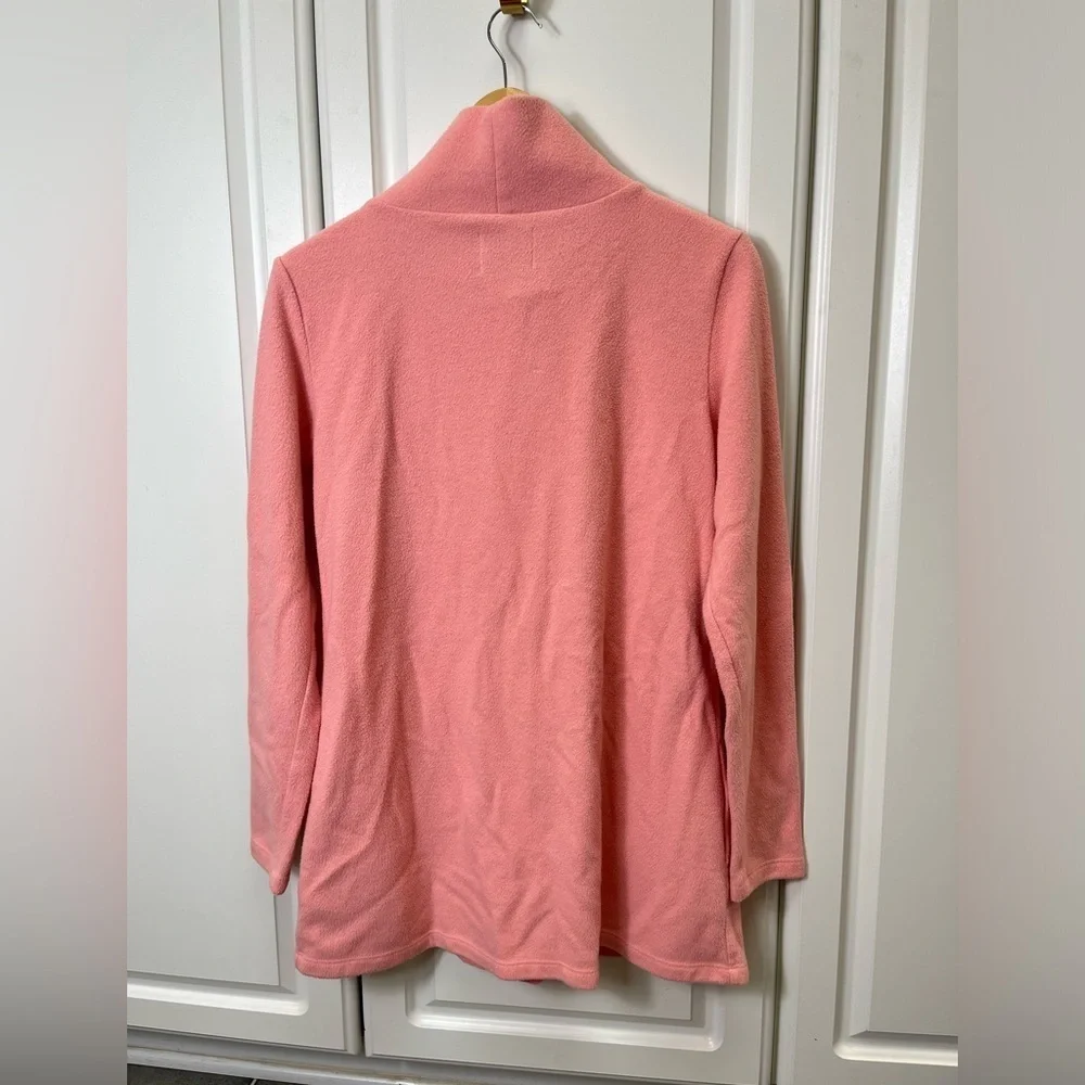 Dudley Stephens Cobble Hill Mock Turtleneck Peach Pink - Picture 4 of 5